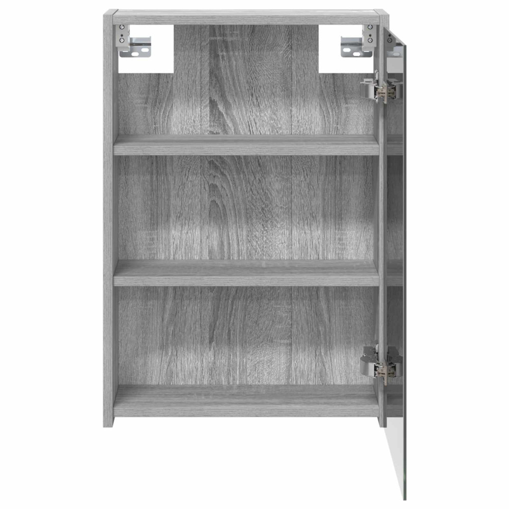 Produktbild för Badrumsspegelskåp Grå Sonoma 43 x 16 x 62.5 cm Konstruerat trä