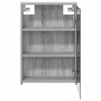 Produktbild för Badrumsspegelskåp Grå Sonoma 43 x 16 x 62.5 cm Konstruerat trä