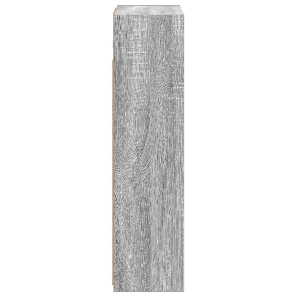 Produktbild för Badrumsspegelskåp Grå Sonoma 43 x 16 x 62.5 cm Konstruerat trä