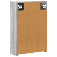 Produktbild för Badrumsspegelskåp Grå Sonoma 43 x 16 x 62.5 cm Konstruerat trä