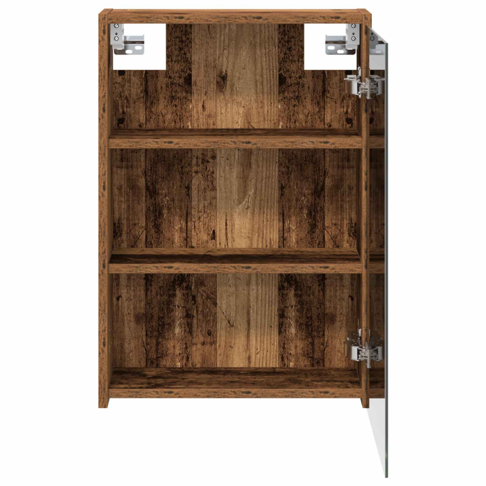Produktbild för Badrumsspegelskåp Gammalt trä 43 x 16 x 62.5 cm Konstruerat trä