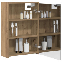 Produktbild för Badrumsspegelskåp Artisan Ek 43 x 16 x 62.5 cm Konstruerat trä