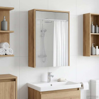 Produktbild för Badrumsspegelskåp Artisan Ek 43 x 16 x 62.5 cm Konstruerat trä