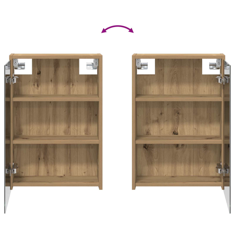 Produktbild för Badrumsspegelskåp Artisan Ek 43 x 16 x 62.5 cm Konstruerat trä