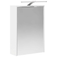 Produktbild för Badrumsspegelskåp Vit 43 x 16 x 62.5 cm Konstruerat trä