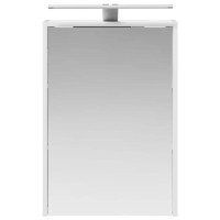 Produktbild för Badrumsspegelskåp Vit 43 x 16 x 62.5 cm Konstruerat trä
