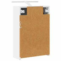 Produktbild för Badrumsspegelskåp Vit 43 x 16 x 62.5 cm Konstruerat trä