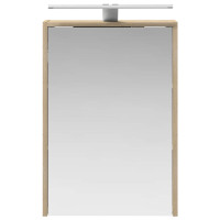 Produktbild för Badrumsspegelskåp Sonoma-ek 43 x 16 x 62.5 cm Konstruerat trä