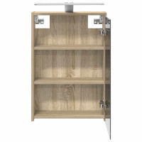 Produktbild för Badrumsspegelskåp Sonoma-ek 43 x 16 x 62.5 cm Konstruerat trä