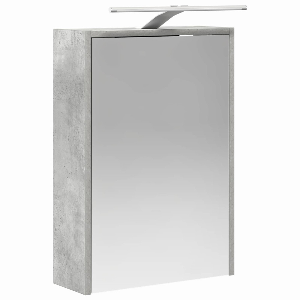 Produktbild för Badrumsspegelskåp Betonggrå 43 x 16 x 62.5 cm Konstruerat trä