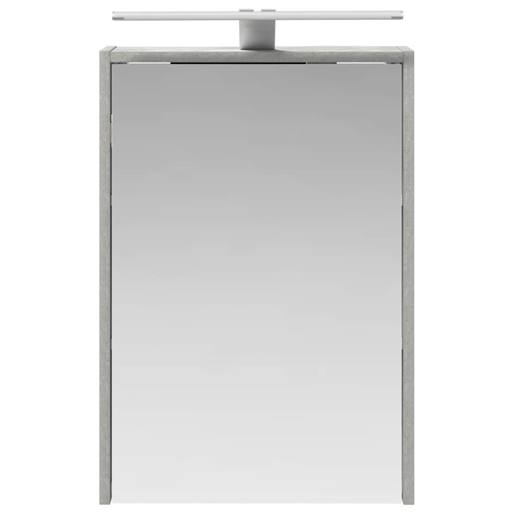 Produktbild för Badrumsspegelskåp Betonggrå 43 x 16 x 62.5 cm Konstruerat trä