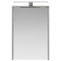 Produktbild för Badrumsspegelskåp Betonggrå 43 x 16 x 62.5 cm Konstruerat trä