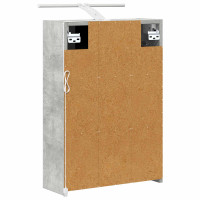 Produktbild för Badrumsspegelskåp Betonggrå 43 x 16 x 62.5 cm Konstruerat trä