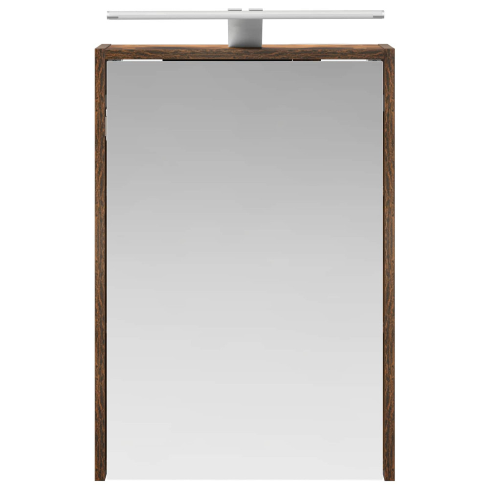 Produktbild för Badrumsspegelskåp Rökt ek 43 x 16 x 62.5 cm Konstruerat trä