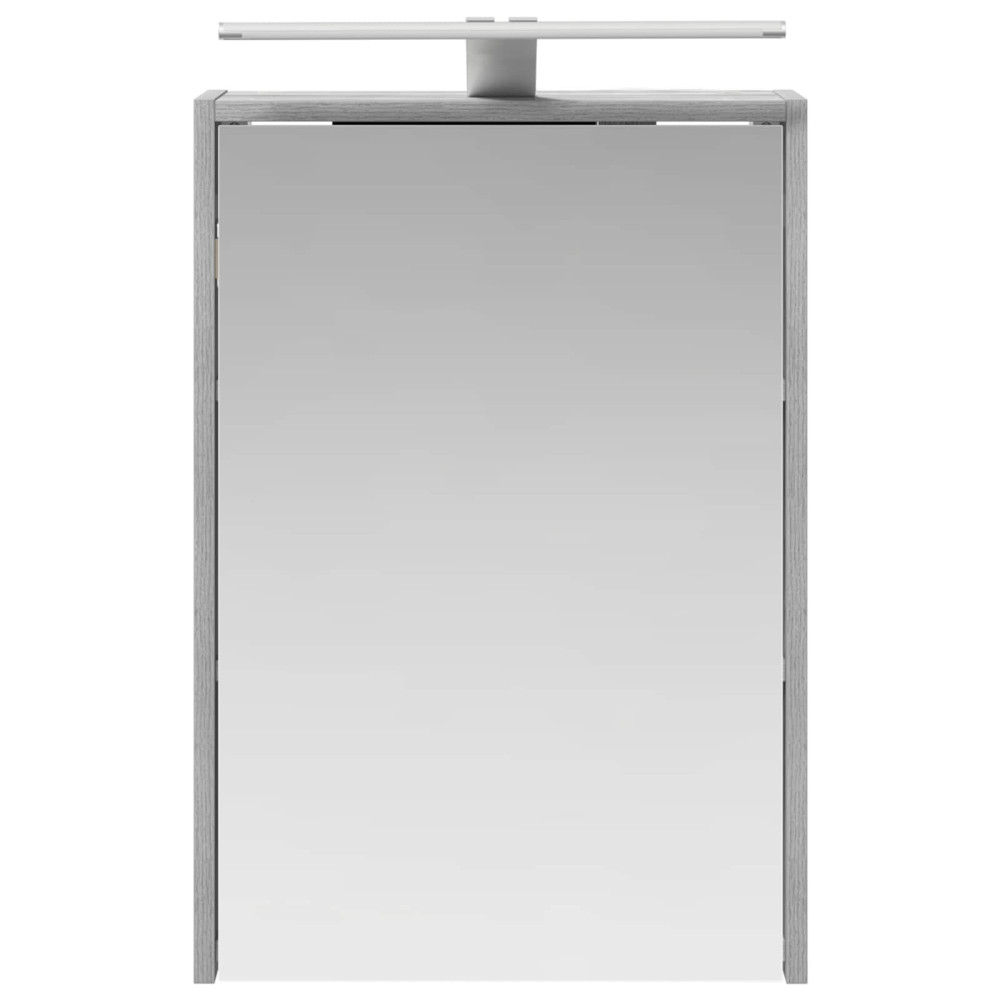 Produktbild för Badrumsspegelskåp Grå Sonoma 43 x 16 x 62.5 cm Konstruerat trä