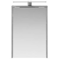 Produktbild för Badrumsspegelskåp Grå Sonoma 43 x 16 x 62.5 cm Konstruerat trä