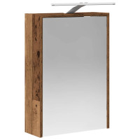 Produktbild för Badrumsspegelskåp Gammalt trä 43 x 16 x 62.5 cm Konstruerat trä