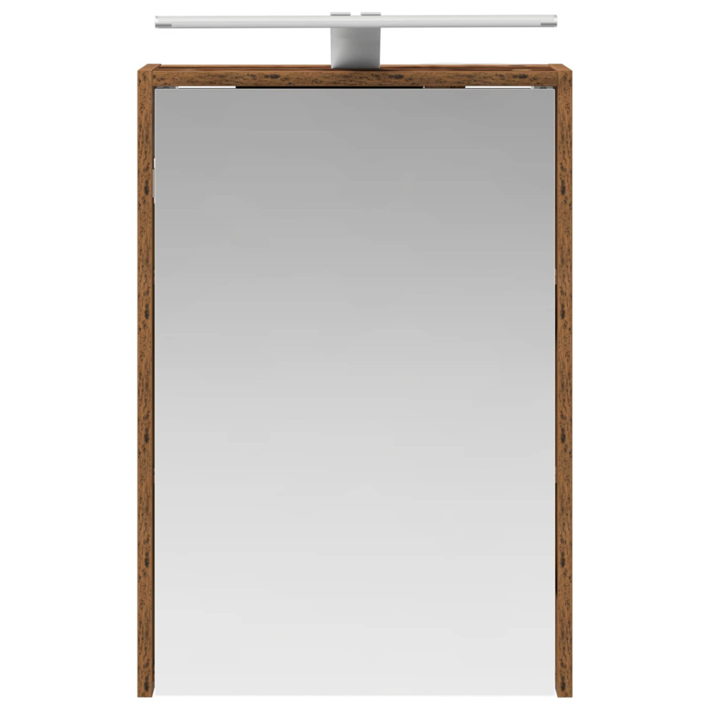 Produktbild för Badrumsspegelskåp Gammalt trä 43 x 16 x 62.5 cm Konstruerat trä