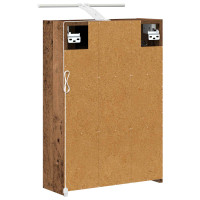Produktbild för Badrumsspegelskåp Gammalt trä 43 x 16 x 62.5 cm Konstruerat trä