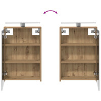 Produktbild för Badrumsspegelskåp Artisan Ek 43 x 16 x 62.5 cm Konstruerat trä