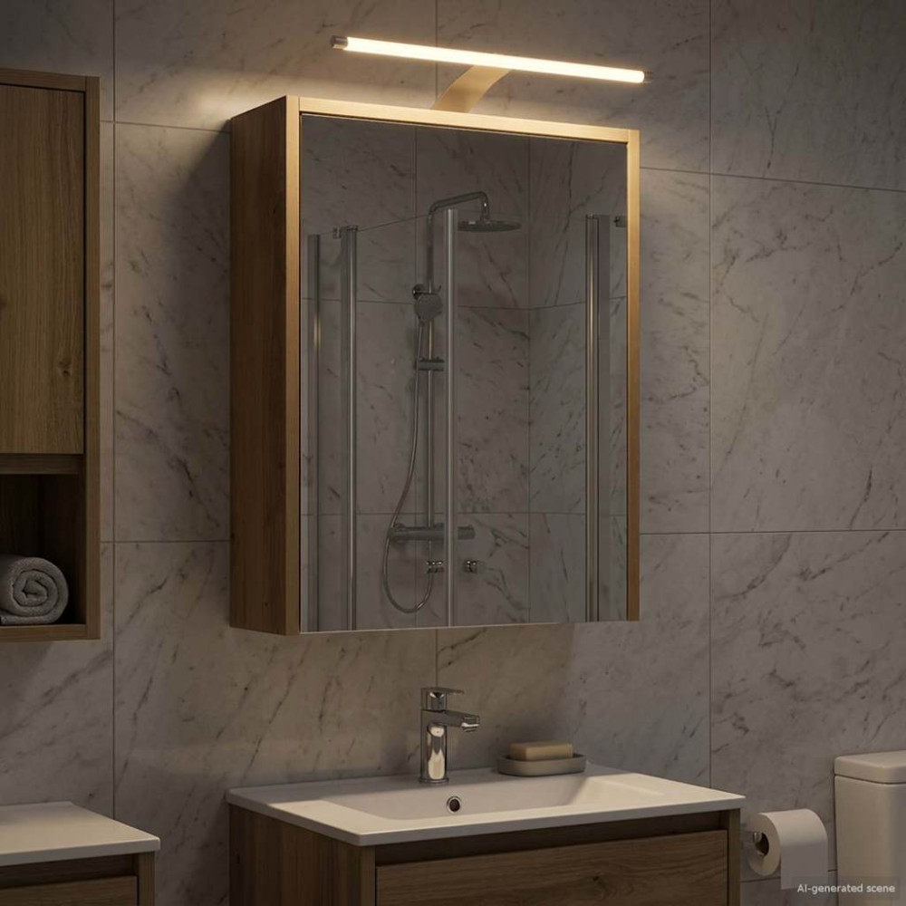 Produktbild för Badrumsspegelskåp Artisan Ek 43 x 16 x 62.5 cm Konstruerat trä