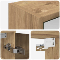 Produktbild för Badrumsspegelskåp Artisan Ek 43 x 16 x 62.5 cm Konstruerat trä