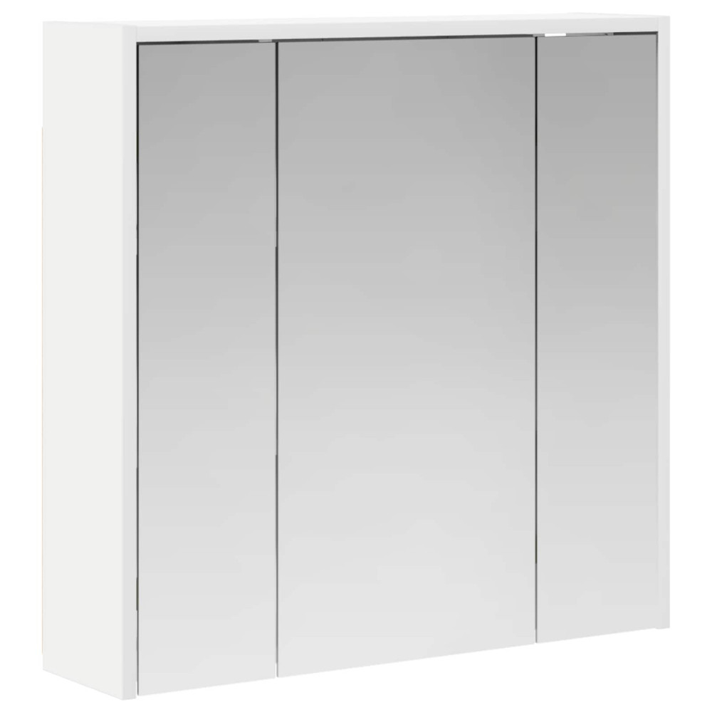 Produktbild för Badrumsspegelskåp för Vit 63,5 x 16 x 62,5 cm Konstruerat trä
