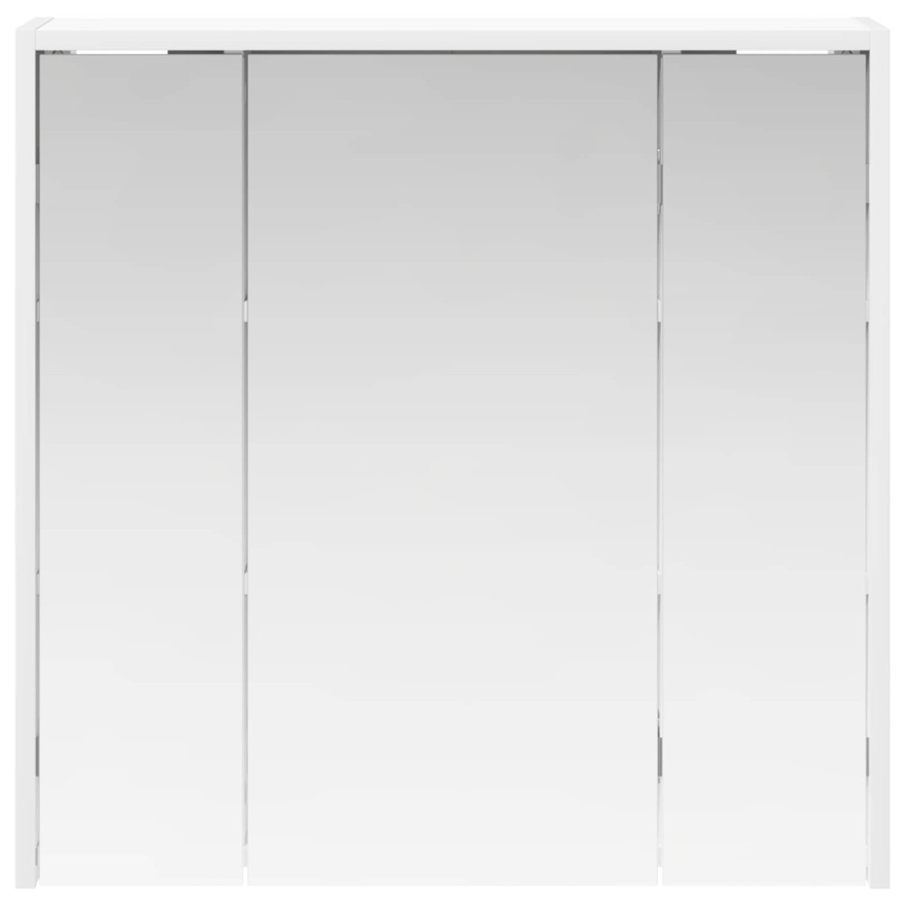 Produktbild för Badrumsspegelskåp för Vit 63,5 x 16 x 62,5 cm Konstruerat trä