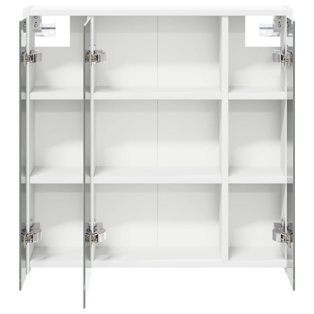 Produktbild för Badrumsspegelskåp för Vit 63,5 x 16 x 62,5 cm Konstruerat trä