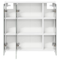 Produktbild för Badrumsspegelskåp för Vit 63,5 x 16 x 62,5 cm Konstruerat trä