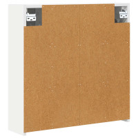 Produktbild för Badrumsspegelskåp för Vit 63,5 x 16 x 62,5 cm Konstruerat trä