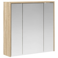Produktbild för Badrumsspegelskåp Sonoma-ek 63,5 x 16 x 62,5 cm Konstruerat trä