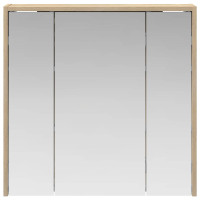 Produktbild för Badrumsspegelskåp Sonoma-ek 63,5 x 16 x 62,5 cm Konstruerat trä