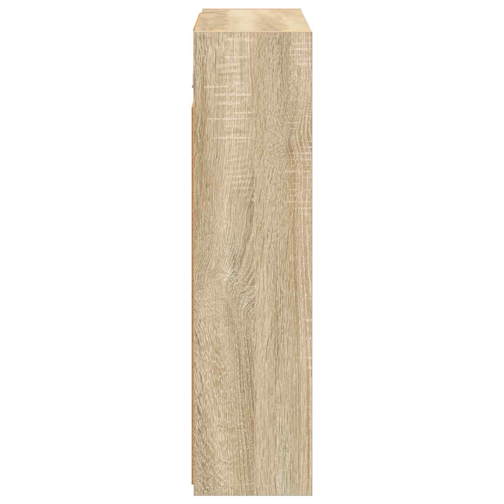 Produktbild för Badrumsspegelskåp Sonoma-ek 63,5 x 16 x 62,5 cm Konstruerat trä