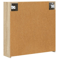 Produktbild för Badrumsspegelskåp Sonoma-ek 63,5 x 16 x 62,5 cm Konstruerat trä