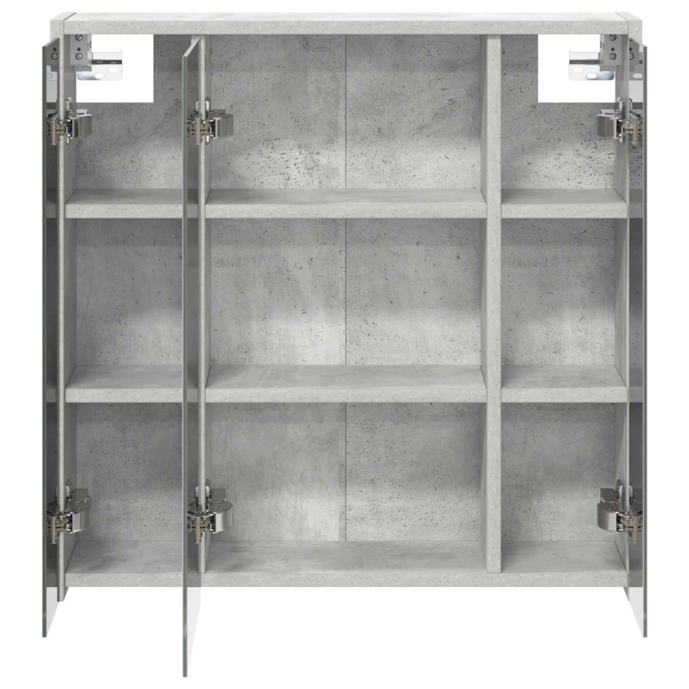 Produktbild för Badrumsspegelskåp Betonggrå 63,5 x 16 x 62,5 cm Konstruerat trä