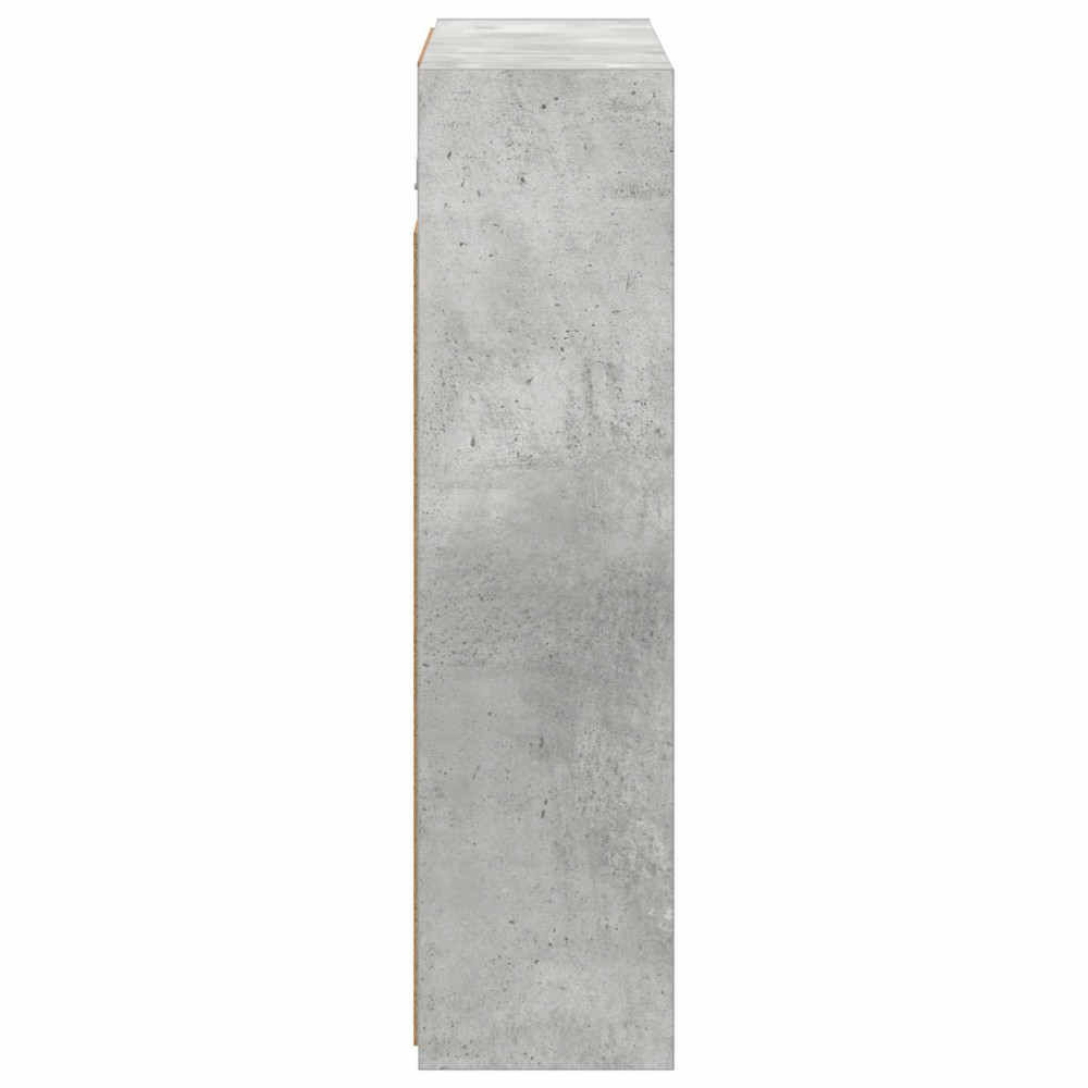Produktbild för Badrumsspegelskåp Betonggrå 63,5 x 16 x 62,5 cm Konstruerat trä