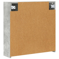 Produktbild för Badrumsspegelskåp Betonggrå 63,5 x 16 x 62,5 cm Konstruerat trä