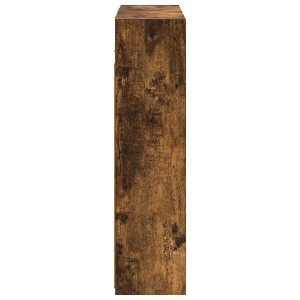 Produktbild för Badrumsspegelskåp Rökt ek 63,5 x 16 x 62,5 cm Konstruerat trä