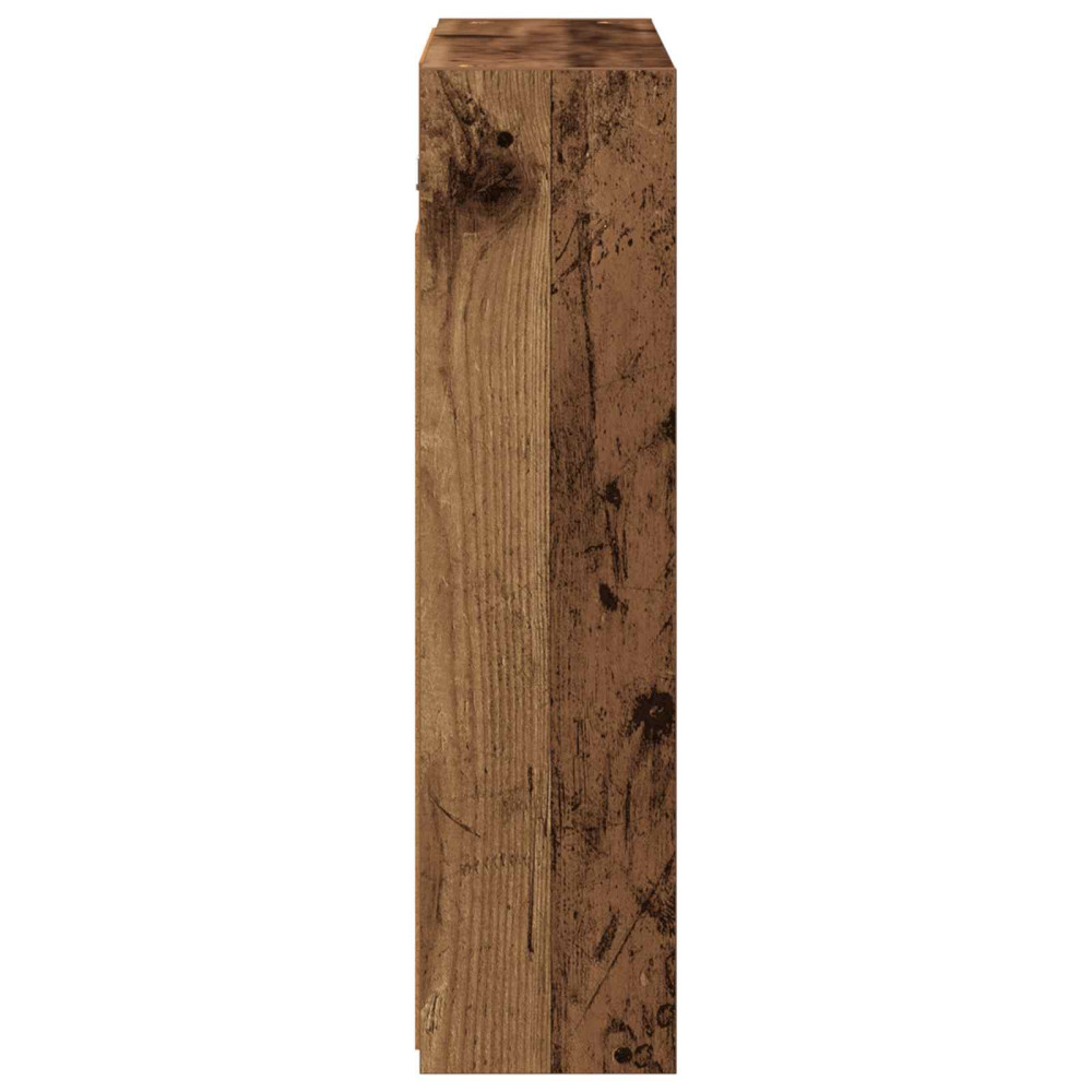 Produktbild för Badrumsspegelskåp Gammalt trä 63,5 x 16 x 62,5 cm