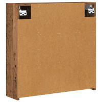 Produktbild för Badrumsspegelskåp Gammalt trä 63,5 x 16 x 62,5 cm