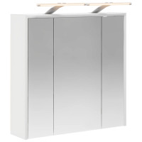 Produktbild för Badrumsspegelskåp för Vit 63,5 x 16 x 62,5 cm Konstruerat trä