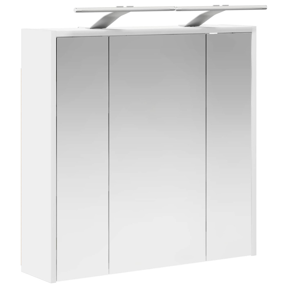 Produktbild för Badrumsspegelskåp för Vit 63,5 x 16 x 62,5 cm Konstruerat trä