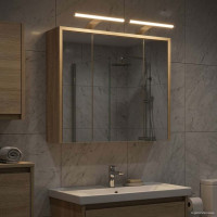 Produktbild för Badrumsspegelskåp Sonoma-ek 63,5 x 16 x 62,5 cm Konstruerat trä