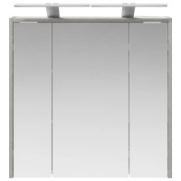 Produktbild för Badrumsspegelskåp Betonggrå 63,5 x 16 x 62,5 cm Konstruerat trä