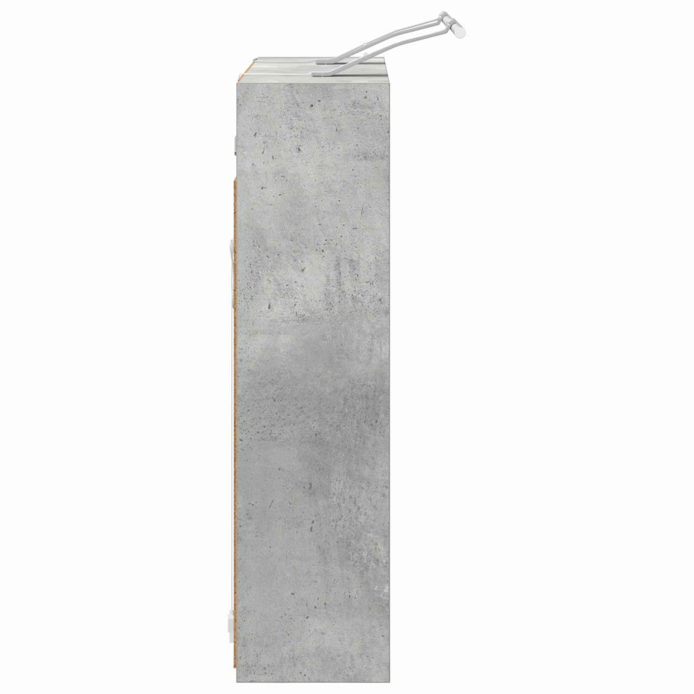 Produktbild för Badrumsspegelskåp Betonggrå 63,5 x 16 x 62,5 cm Konstruerat trä
