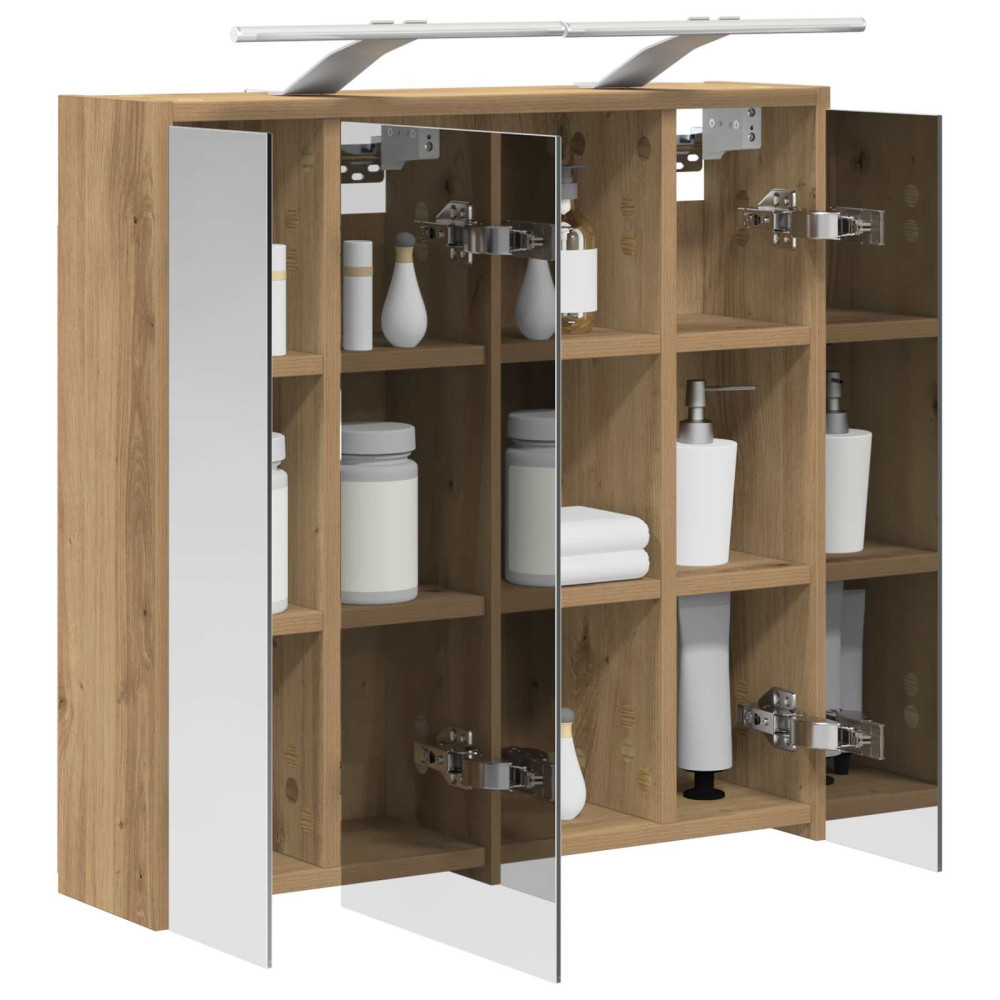 Produktbild för Badrumsspegelskåp Artisan Ek 63,5 x 16 x 62,5 cm