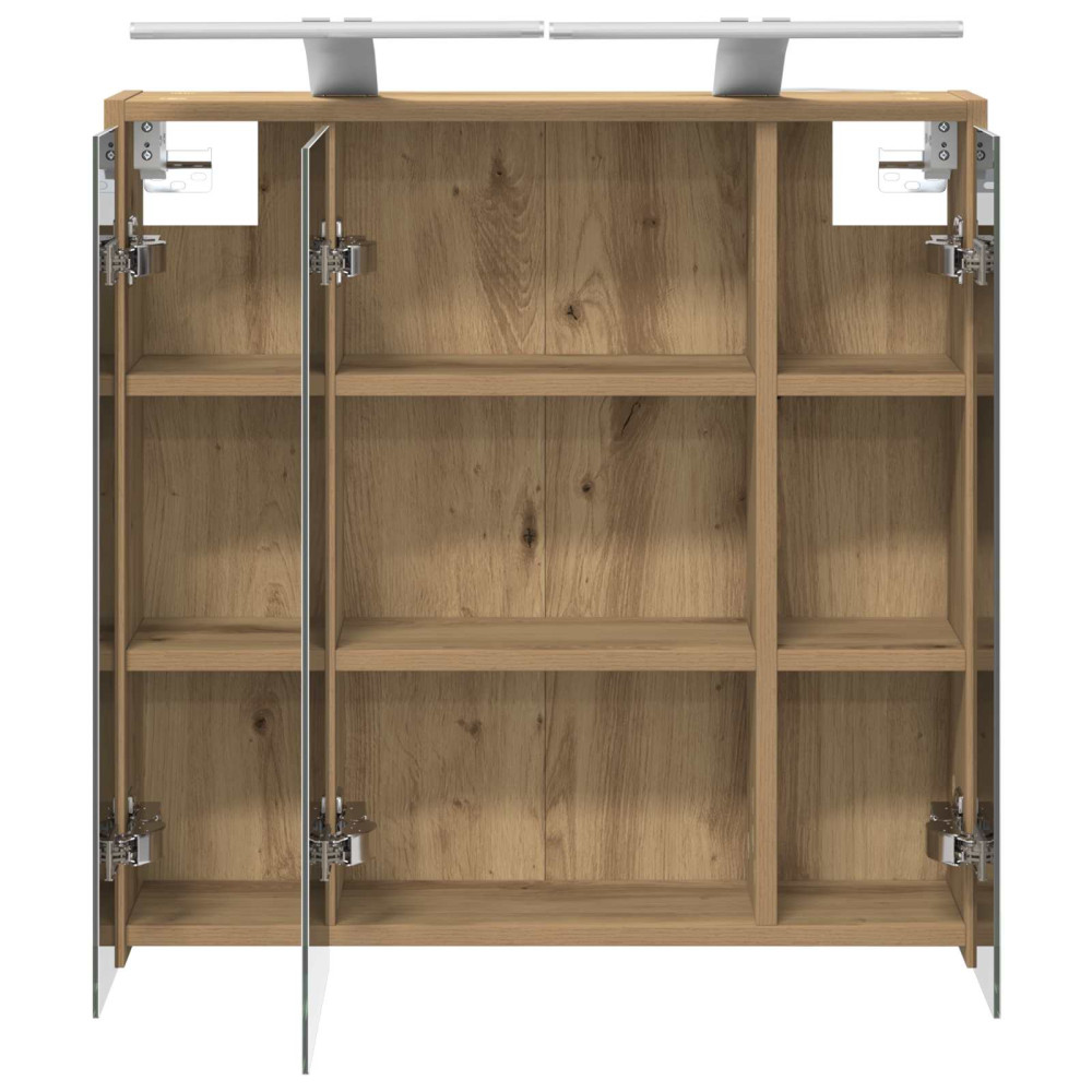 Produktbild för Badrumsspegelskåp Artisan Ek 63,5 x 16 x 62,5 cm