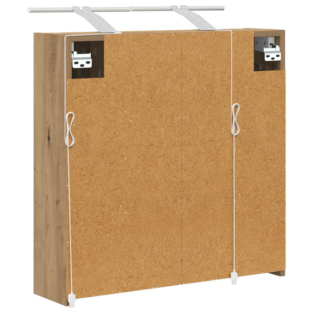 Produktbild för Badrumsspegelskåp Artisan Ek 63,5 x 16 x 62,5 cm