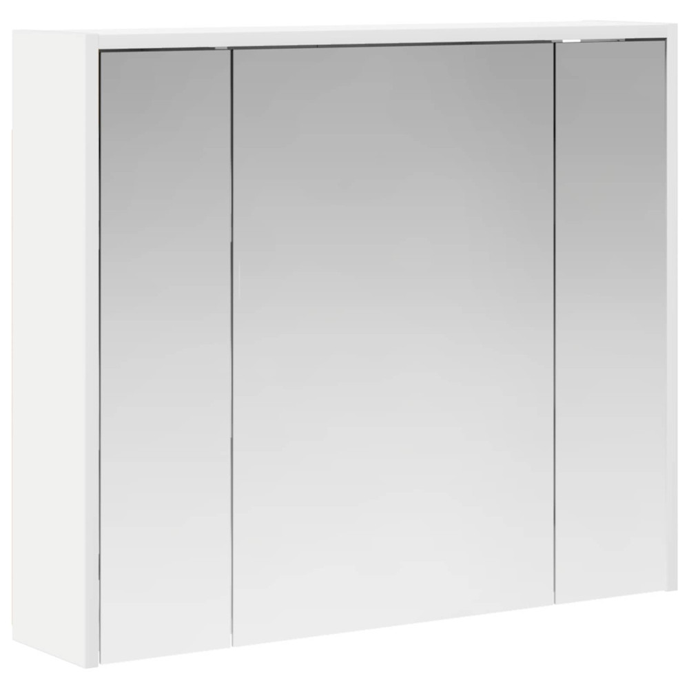 Produktbild för Badrumsspegelskåp för Vit 73,5 x 16 x 62,5 cm Konstruerat trä
